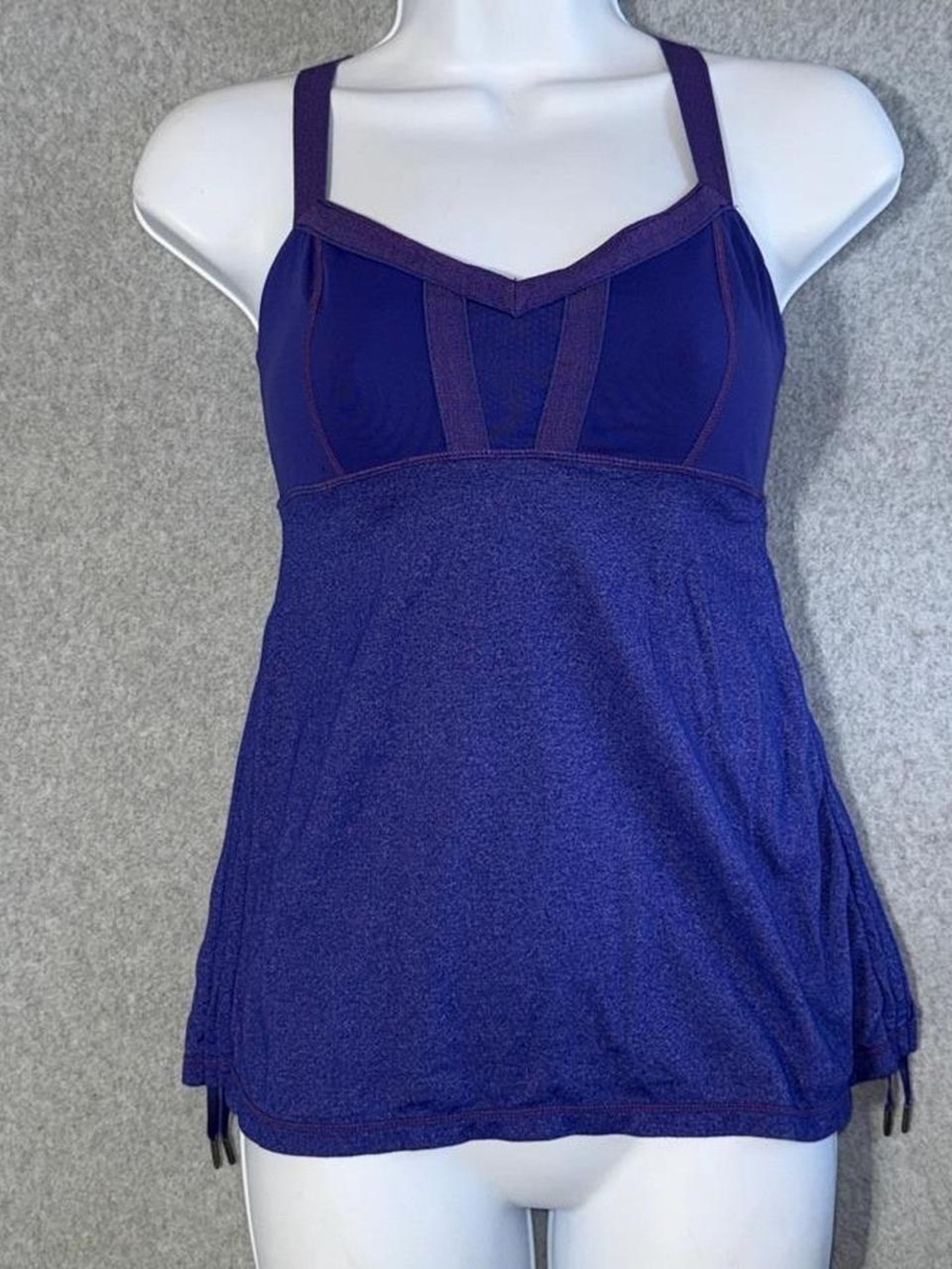 Lululemon Purple Strappy Athletic Tank Top size 8